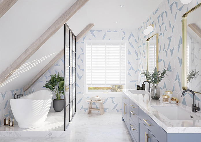 Origin Deluxe, Bright White - Motorised Venetian Blind - Image 6